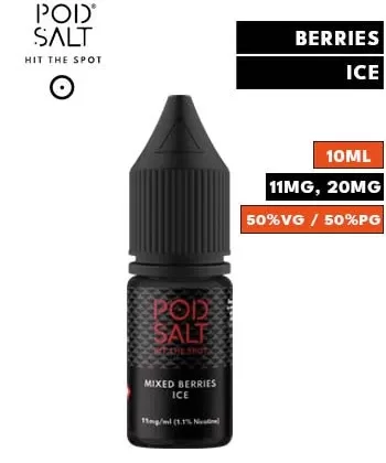 Mixed Berries Ice Nic Salt E Liquid by Pod Salt Core