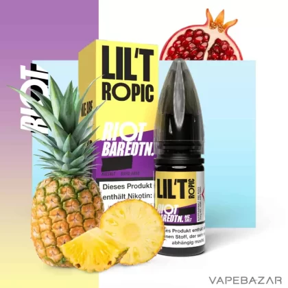 Riot Salt Bar Liquid – Lil’Tropic - 10mg/ml, 20mg/ml; Riot Saltbar; Granatapfel, Ananas