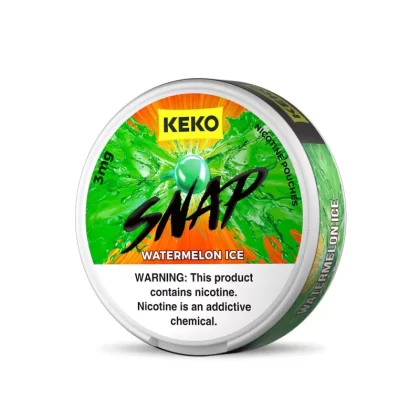 KEKO "SNAP" - Watermelon Ice - Nicotine Pouch (15 Count) - 1-Pack / 3MG
