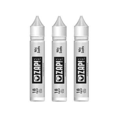 ZAP! Juice 18mg Flavourless Nic Salt Shot 10ml (70VG/30PG) - ZAP / 10ml / 18mg / 70VG/30PG