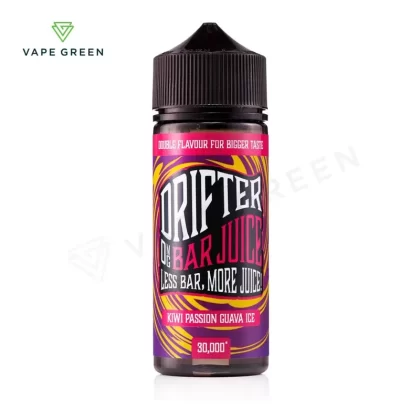 Kiwi Passion Guava Ice Shortfill E-Liquid by Drifter Bar Juice 100ml - Eliquidsupply