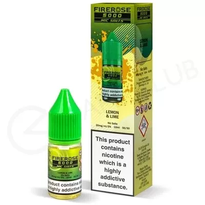 Lemon & Lime Nic Salt E-Liquid by Elux Firerose