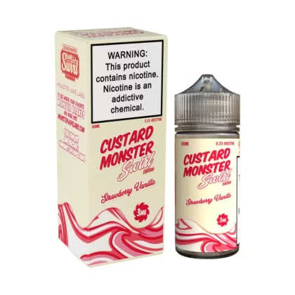 Custard Monster Swirl Strawberry Vanilla eJuice - Vape Product; Vape Product, Vape Product (4E596B)