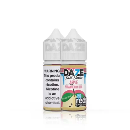 7 Daze Salt Series E-Juice – Strawberry Reds Apple Iced – 30ml