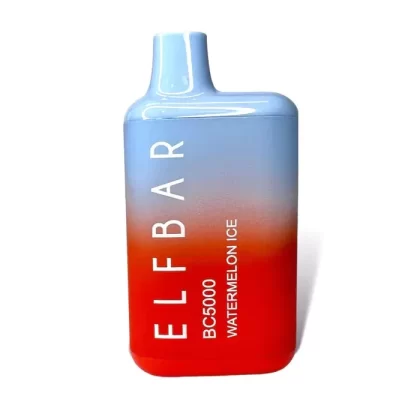 ELF BAR BC5000 5000 Puffs Disposable Vape 13ML WATERMELON ICE - Flavor#WATERMELON ICE Elf Bar Flavor (AC6F08)