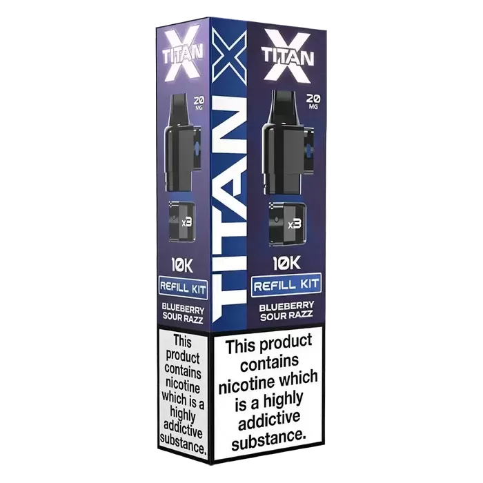Titan – X Prefilled Replaceable Pods Refil Containers 20mg Pods – UK Dispatch