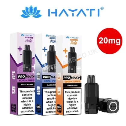 Hayati Pro Max Plus Refill Pods (20mg) - Vapestreams Co