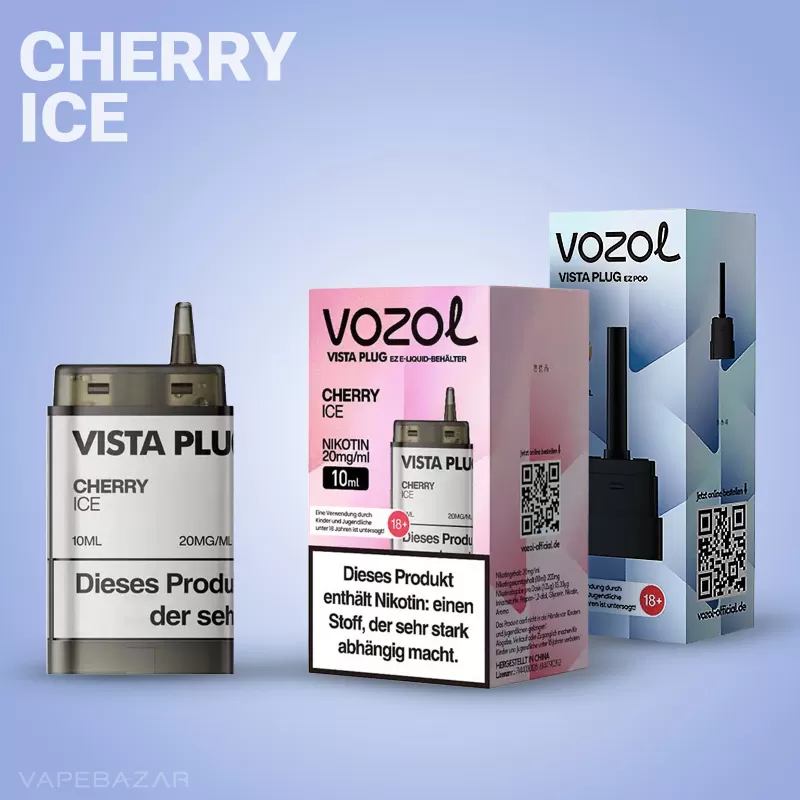 Vozol Vista Plug EZ Pod Set – Cherry Ice - Image 2