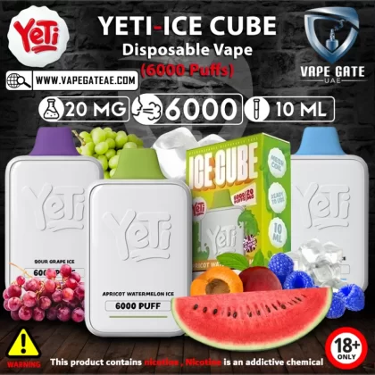 Yeti - Ice Cube Disposable Vape (6000 Puffs) - 20 mg / Strawberry Lemon Ice