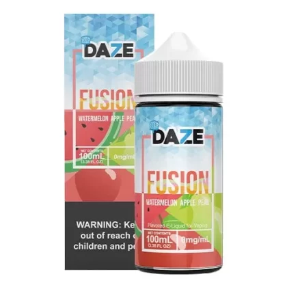 7 Daze Fusion Watermelon Apple Pear ICED 100ml Vape Juice - Vape Product, Vape Product
