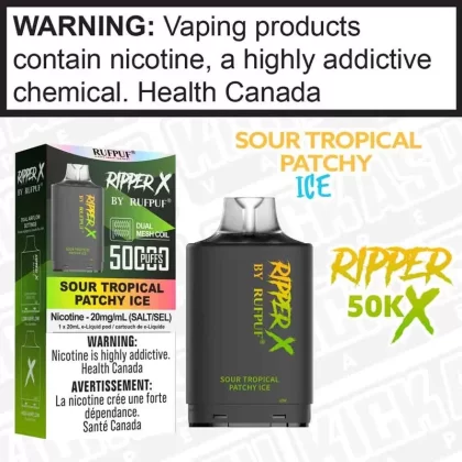 Sour Tropical Patchy Ice RIPPER X 50K POD