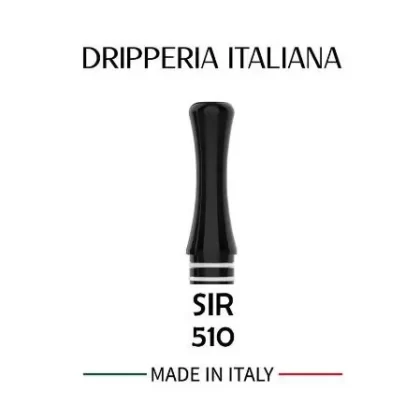 Drip Tip 510 SIR Balck Delrin – Dripperia Italiana