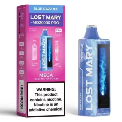 Lost Mary Blue Razz Ice - Pack Count#Single Pack~Flavor#Blue Razz Ice~Nicotine#50MG