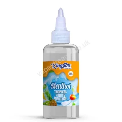 Tropical Fruits Menthol 500ml E-Liquid Shortfill by Kingston - Vapestreams Co