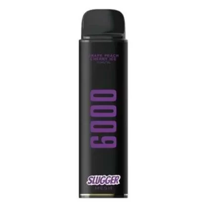 Slugger Black Disposable Vape – Grape Peach Cherry Ice 40mg (6000 Puffs)