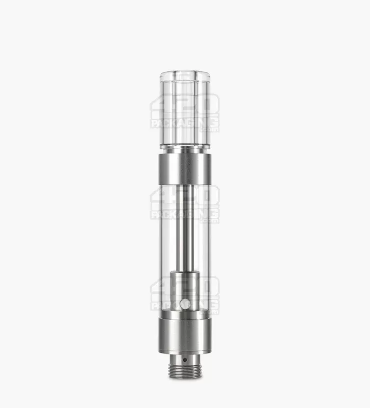 CCELL | M6T Plastic Vape Cartridge with Barrel Clear Plastic Mouthpiece | 1mL – Press On – 100 Count