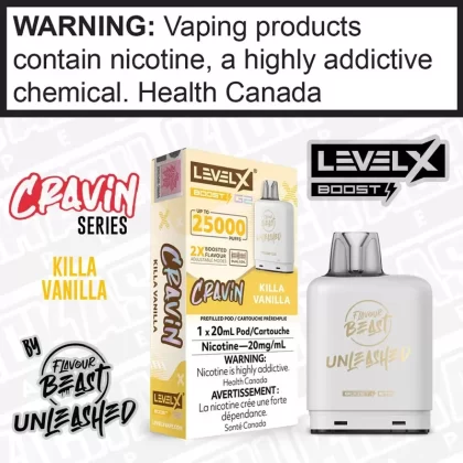 Killa Vanilla Flavour Beast Unleashed LEVEL X BOOST POD | ON