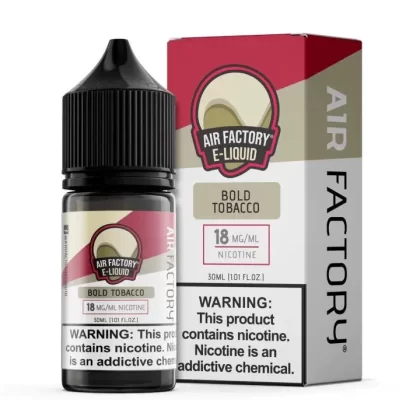 Sale $11.00 – Bold Tobacco by Air Factory Salt eJuice 30mL