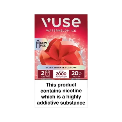 Vuse Extra Intense Watermelon Ice Pods (2 Pack) - Strength#20mg>10mg (8C8B72)