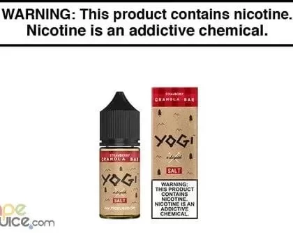 STRAWBERRY GRANOLA BAR BY YOGI E LIQUID SALT 30ML - Vapejuice
