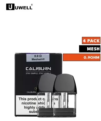 Uwell Caliburn A2 Replacement Pods - 0.90 ohm