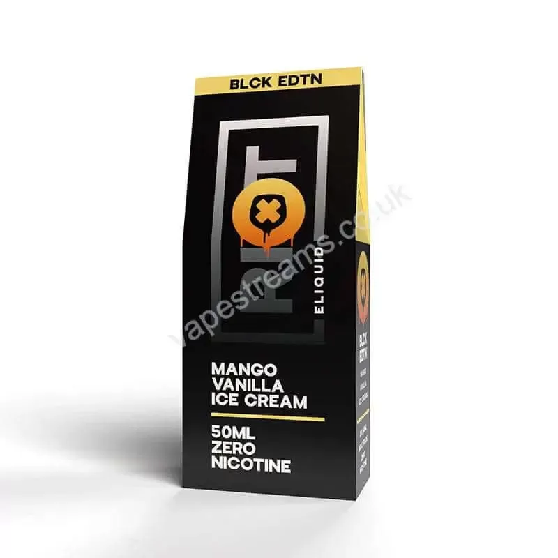 Riot Squad BLCK EDTN Mango Vanilla Ice Cream E-Liquid Shortfill - Vapestreams Co