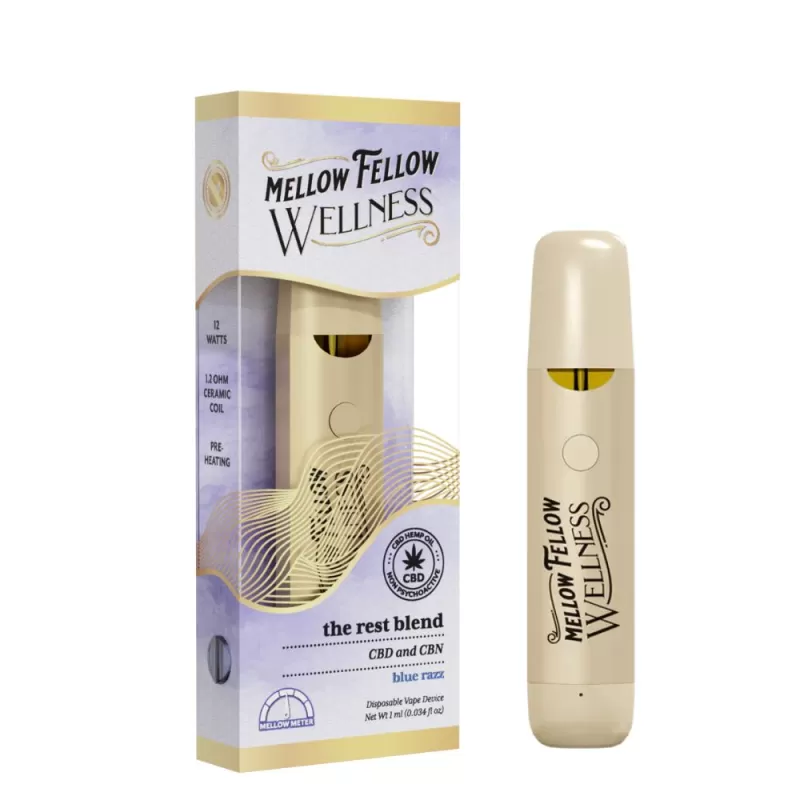 Mellow Fellow Wellness CBD Disposable – Rest Blend 1 Gram - Discountvapepen