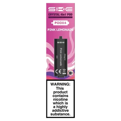 SKE Crystal 4 in 1 Pods – Pink Lemonade (5 or 10 Packs)