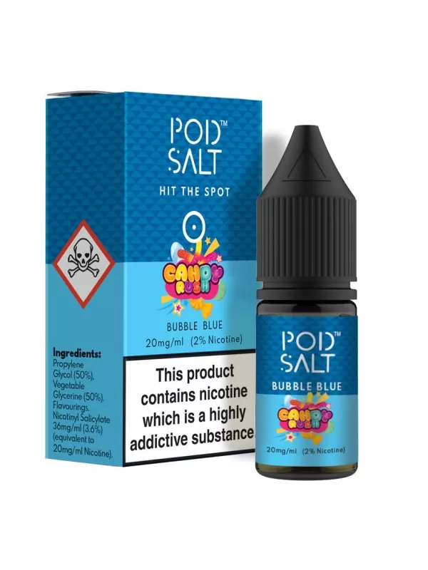 Pod Salt Bubble Blue Nic Salt E Liquid 10ml