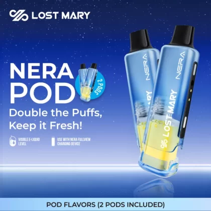 Lost Mary NERA 70K Disposable POD - 70,000 Puffs - Strawberry Ice 🆕