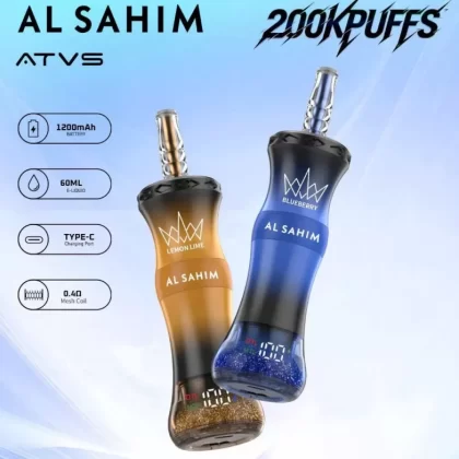ATVS AL SAHIM 200K | 200000 puffs, 20ml, 1200mAh, single mesh, bulk disposable vape - Aiviouvapes