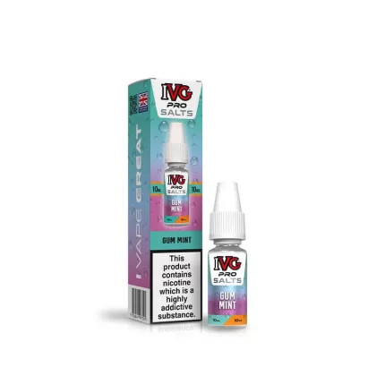 IVG Pro Salts Gum Mint 10ml E-Liquid - 20mg
