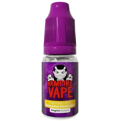 Caramelised Banana Pancake E-Liquid by Vampire Vape – Smooth Dessert Vape in 3mg, 6mg, 12mg & 18mg