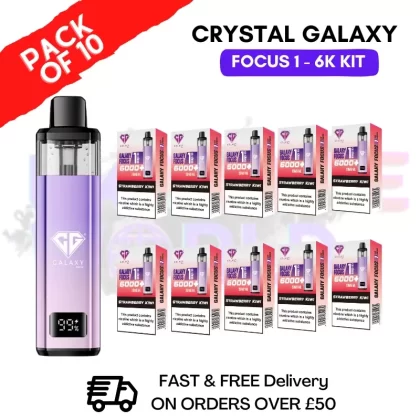 Strawberry Kiwi Crystal Galaxy Focus 6K Kits Box Of 10