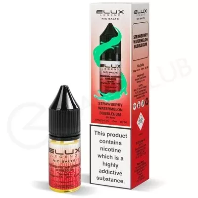 Strawberry Watermelon Bubblegum Nic Salt E-Liquid by Elux Legend - Ecigpremium