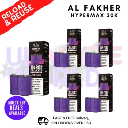Magic Love AL Fakher 30K Box Of 5 Replacement Pods