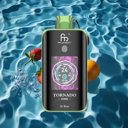 Fumot Tornado 25000 Puffs Disposable Vape Dr Blue with HD Screen & 700mAh Battery - Bangvapeaustralia