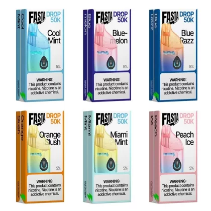 Fasta Drop 50K Nixodine Disposable Vape - Berry Punch, Blue Razz