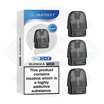 Hayati Quokka Replacement Pods 3pcs - Size#0.6ohm>2ml 0.8ohm>2ml 1.2ohm>XL 0.6ohm>XL 0.8ohm>XL 1.2ohm