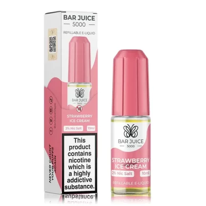 Strawberry Ice Cream By Bar Juice 5000 Salt 10ml - Nicotine Strength#20mg (Salt)>10mg (Salt)
