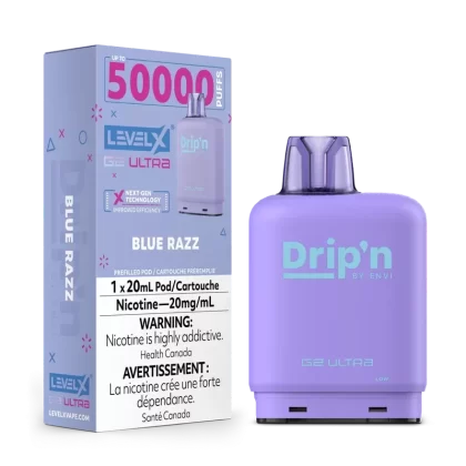 Level X G2 Ultra 50K Drip’N – Blue Razz
