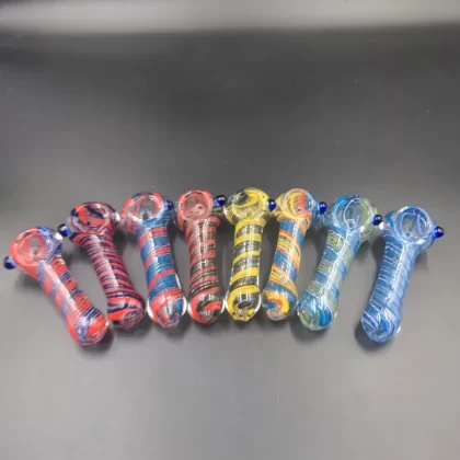 4″ Swirl Stoned Hand Pipe