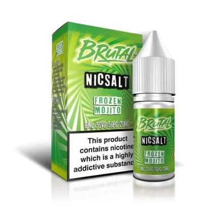 Frozen Mojito Nic Salt E-Liquid by Brutal Drinks - 10 mg – Medium Strength, 20 mg – High Strength