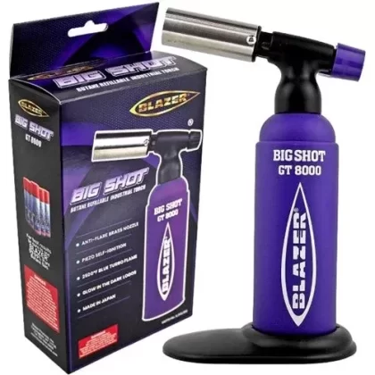 Blazer Big Shot GT8000 Turbo Torch – Purple w/ Glow Logo