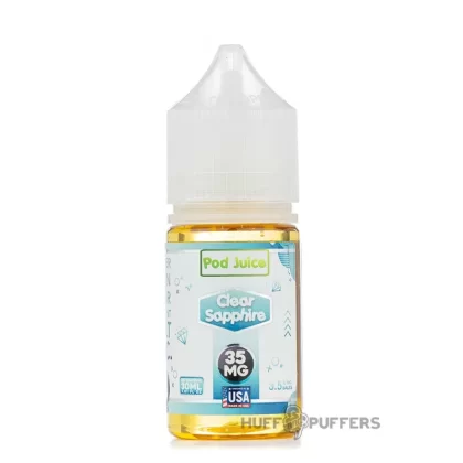 Pod Juice – Clear Sapphire 30mL - Nicotine Strength#35mg>55mg