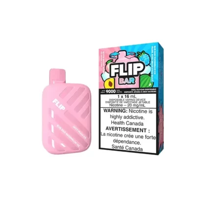 FLIP BAR – JUICY PEACH ICE + BLUE RAZZ WATERMELON ICE