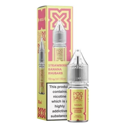 Nexus Strawberry Banana Rhubarb 10ml Nicotine Salt E-Liquid - Eliquidsupply