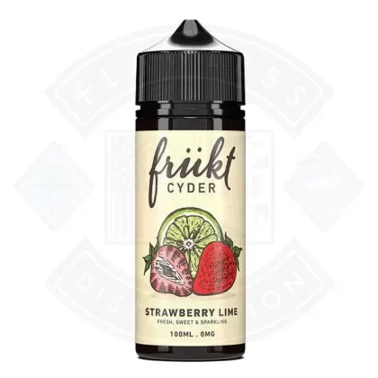 Frukt Cyder E-Liquid – Strawberry Lime 0mg 100ml Shortfill - Eliquidsupply