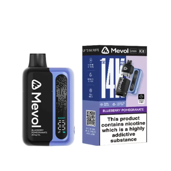 Mevol S7000 Pod Kit - 5 Pack - Blueberry Sour Raspberry - 5 Pack / Cherry Ice - 5Pack - Image 2