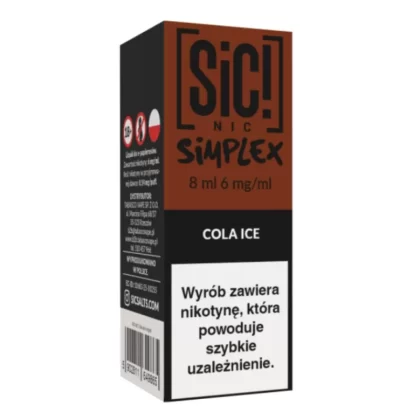 Liquid SIC! NIC 8ml 6mg Cola Ice – Simplex